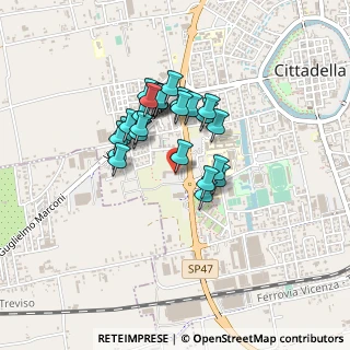 Mappa Via Antonio Pigafetta, 35013 Cittadella PD, Italia (0.32692)