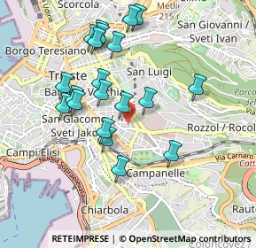 Mappa Via Gregorio Ananian, 34138 Trieste TS, Italia (0.8985)