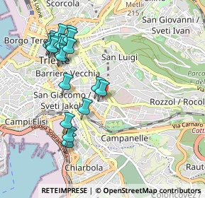 Mappa Via Gregorio Ananian, 34138 Trieste TS, Italia (1.0255)