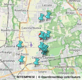 Mappa Via Trieste, 20815 Cogliate MB, Italia (1.45538)