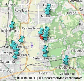 Mappa Via Trieste, 20815 Cogliate MB, Italia (1.9855)