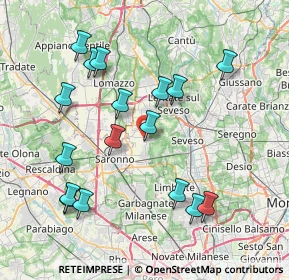 Mappa Via Trieste, 20815 Cogliate MB, Italia (8.11235)