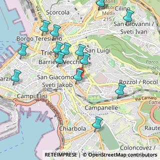 Mappa Via Donadoni Casimiro, 34141 Trieste TS, Italia (1.19733)