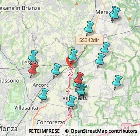 Mappa Via Gian Lorenzo Bernini, 20865 Usmate Velate MB, Italia (3.95125)