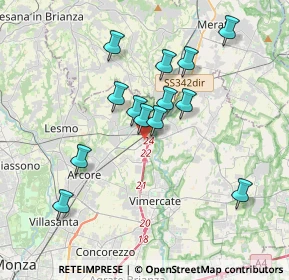 Mappa Via Gian Lorenzo Bernini, 20865 Usmate Velate MB, Italia (3.27)