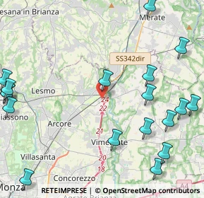 Mappa Via Gian Lorenzo Bernini, 20865 Usmate Velate MB, Italia (6.3155)