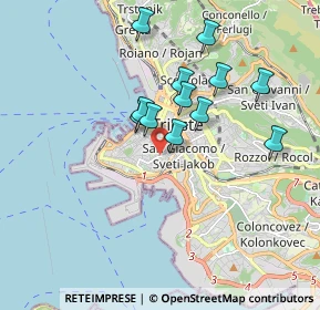 Mappa Via dei Navali, 34144 Trieste TS, Italia (1.52083)