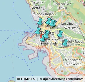 Mappa Via dei Navali, 34144 Trieste TS, Italia (1.05273)