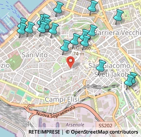 Mappa Via dei Navali, 34144 Trieste TS, Italia (0.6015)