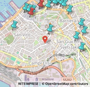 Mappa Via dei Navali, 34144 Trieste TS, Italia (0.7455)