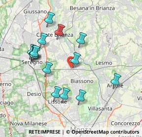 Mappa Via Alessandro Manzoni, 20845 Sovico MB, Italia (3.82533)
