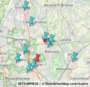 Mappa Via Alessandro Manzoni, 20845 Sovico MB, Italia (3.90364)