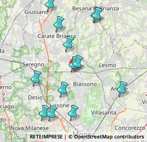 Mappa Via Alessandro Manzoni, 20845 Sovico MB, Italia (4.26538)