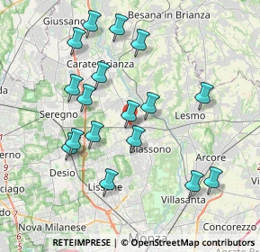 Mappa Via Alessandro Manzoni, 20845 Sovico MB, Italia (3.80706)