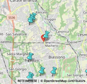 Mappa Via Alessandro Manzoni, 20845 Sovico MB, Italia (2.82818)