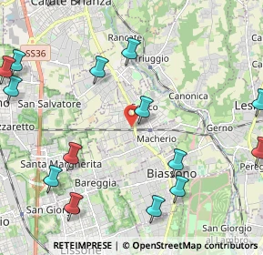 Mappa Via Alessandro Manzoni, 20845 Sovico MB, Italia (2.935)