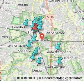 Mappa Via Domenico Cimarosa, 20831 Seregno MB, Italia (1.53375)