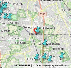 Mappa Via Domenico Cimarosa, 20831 Seregno MB, Italia (3.45385)