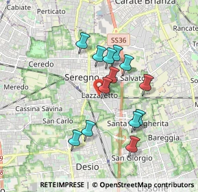 Mappa Via Domenico Cimarosa, 20831 Seregno MB, Italia (1.51231)