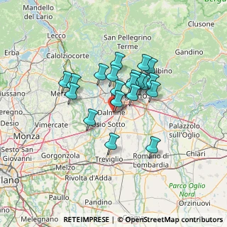 Mappa Via Tofane, 24044 Dalmine BG, Italia (10.326)