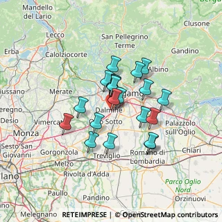 Mappa Via Tofane, 24044 Dalmine BG, Italia (10.234)