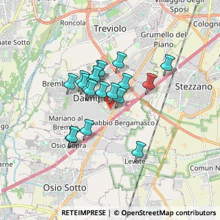 Mappa Via Tofane, 24044 Dalmine BG, Italia (1.33158)