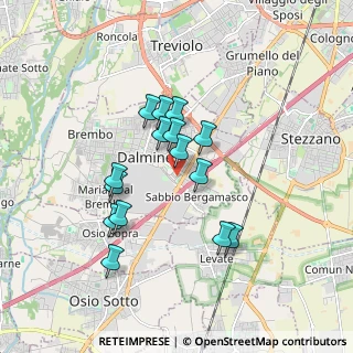 Mappa Via Tofane, 24044 Dalmine BG, Italia (1.45133)