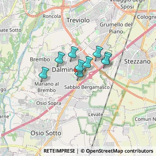 Mappa Via Tofane, 24044 Dalmine BG, Italia (1.66)