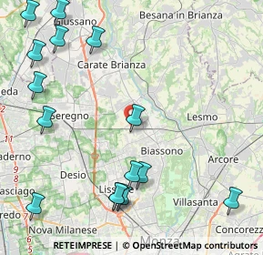 Mappa Strada Comunale delle Prigioni, 20845 Sovico MB, Italia (5.59467)