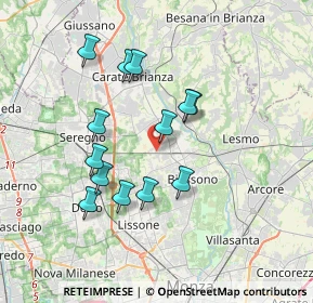 Mappa Strada Comunale delle Prigioni, 20845 Sovico MB, Italia (3.21385)