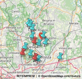 Mappa Strada Comunale delle Prigioni, 20845 Sovico MB, Italia (6.436)