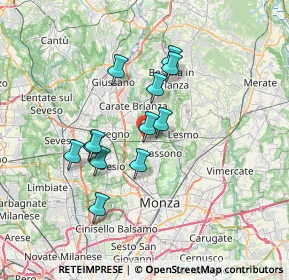 Mappa Strada Comunale delle Prigioni, 20845 Sovico MB, Italia (5.75)