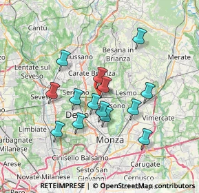 Mappa Strada Comunale delle Prigioni, 20845 Sovico MB, Italia (5.98071)