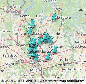 Mappa Strada Comunale delle Prigioni, 20845 Sovico MB, Italia (10.198)