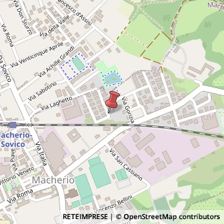 Mappa Via A. Moro, 11, 20846 Macherio, Monza e Brianza (Lombardia)