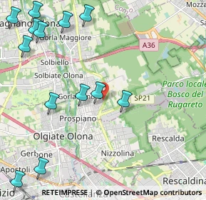 Mappa Via Donato Bramante, 21055 Gorla Minore VA, Italia (3.13333)