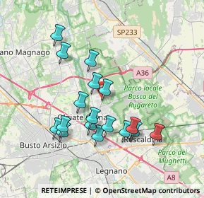 Mappa Via Donato Bramante, 21055 Gorla Minore VA, Italia (3.38294)