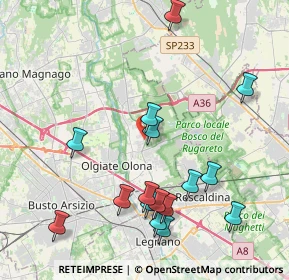 Mappa Via Donato Bramante, 21055 Gorla Minore VA, Italia (4.43688)