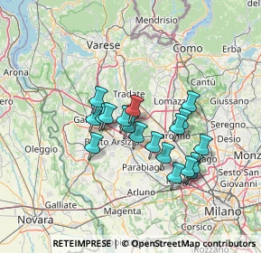 Mappa Via Donato Bramante, 21055 Gorla Minore VA, Italia (11.02211)