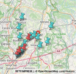 Mappa Via Gioacchino Rossini, 20866 Carnate MB, Italia (7.931)