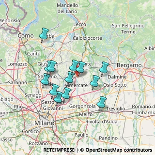 Mappa Via Gioacchino Rossini, 20866 Carnate MB, Italia (11.87462)
