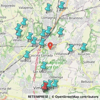 Mappa Via Gioacchino Rossini, 20866 Carnate MB, Italia (2.5075)