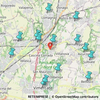 Mappa Via Gioacchino Rossini, 20866 Carnate MB, Italia (2.645)