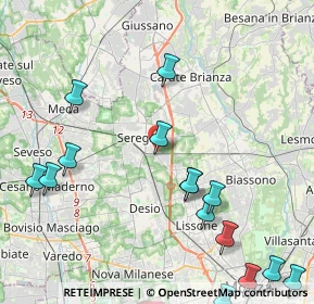 Mappa Via Macallè, 20831 Seregno MB, Italia (5.404)