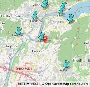 Mappa Via Donatori del Sangue, 25031 Capriolo BS, Italia (2.68455)