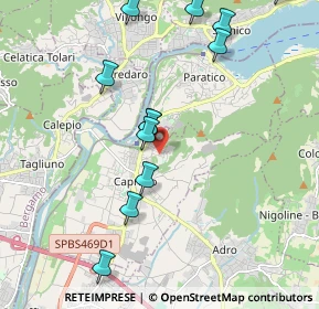 Mappa Via Donatori del Sangue, 25031 Capriolo BS, Italia (2.20167)