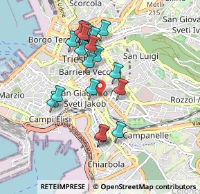 Mappa Via Rigutti, 34138 Trieste TS, Italia (0.844)