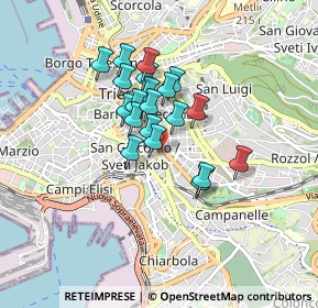 Mappa Via Rigutti, 34138 Trieste TS, Italia (0.612)