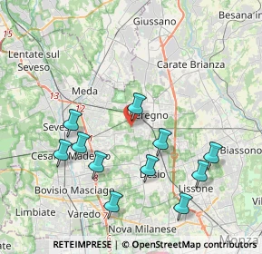 Mappa Via Carlo Marx, 20831 Seregno MB, Italia (4.08)