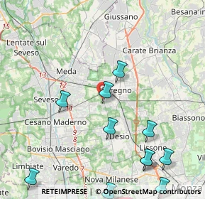 Mappa Via Carlo Marx, 20831 Seregno MB, Italia (5.27364)